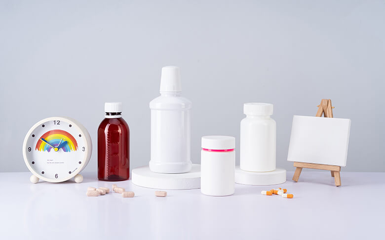 Plastic Medicine and Syrup Bottle