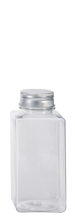 Plastic juice bottles