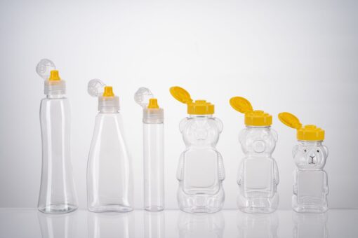 PET Plastic Honey Bottle Bear Shape Honey Bottle 90ml-320ml