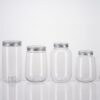 12 Plastic Square Beverage Bottles