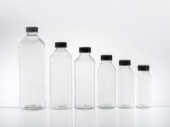 Plastic Square Beverage Bottles