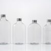 5 Plastic Square Beverage Bottles