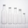 9 Plastic Square Beverage Bottles