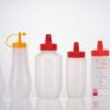 HDPE Plastic Sauce-Squeeze Bottle with Spout Cap