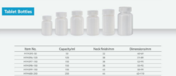 MAYSURE Custom HDPE 50ml 120ml 150ml 250ml White Plastic Pill Bottle For Tablet With Lids