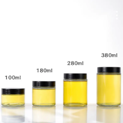 Custom Flat Flask Bottle 100/200/300ml Clear Matt Black Cold Brew Coffee Juice Glass Bottle for Beverage Liquor Tea