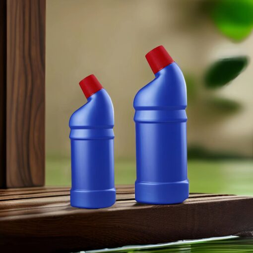 500ML Plastic Toilet Bowl Cleaner Bottles Empty HDPE Plastic Toilet Cleaner Bottle With Cap