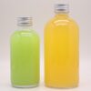 Best Price Flat Empty Beverage Juice Milk Coffee Glass Packaging Bottle 300ml Glass Flask Bottles With Aluminium Lids