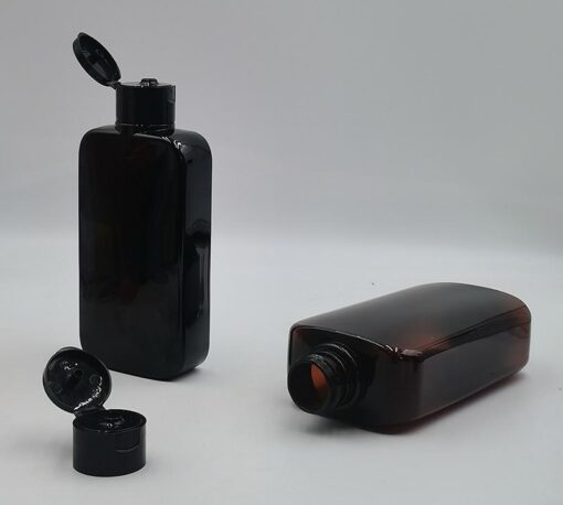 MAYSURE Silk Printing 300ml Plastic Shower Gel Bottle Black Empty Shampoo Conditioner Hair Care Packaging
