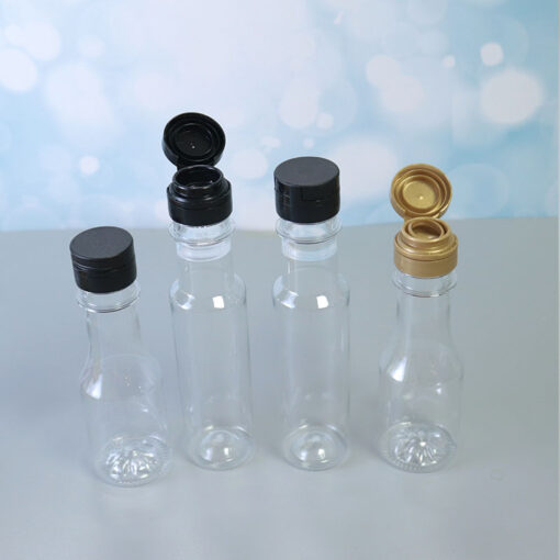 MAYSURE 100ml 125ml Olive Oil Plastic Bottles Transparent Soy Sauce Bottles Vinegar Seasoning Sauce Packaging Bottles