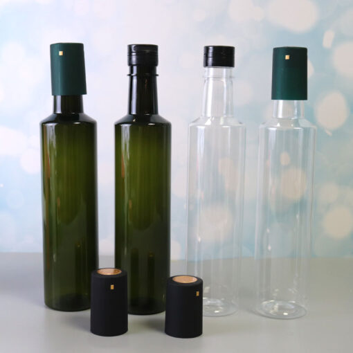 MAYSURE Food Grade Plastic Olive Oil Bottle Vinegar Sauce Bottle for Oiler Cruet Condiment Packing