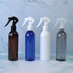 Empty Transparent 100ml 150ml 250ml 300ml 500ml White clear Amber PET Plastic Spray Bottle with Trigger Sprayer