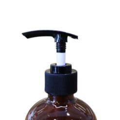 Glass 500ml Amber Soap Dispenser Bottle